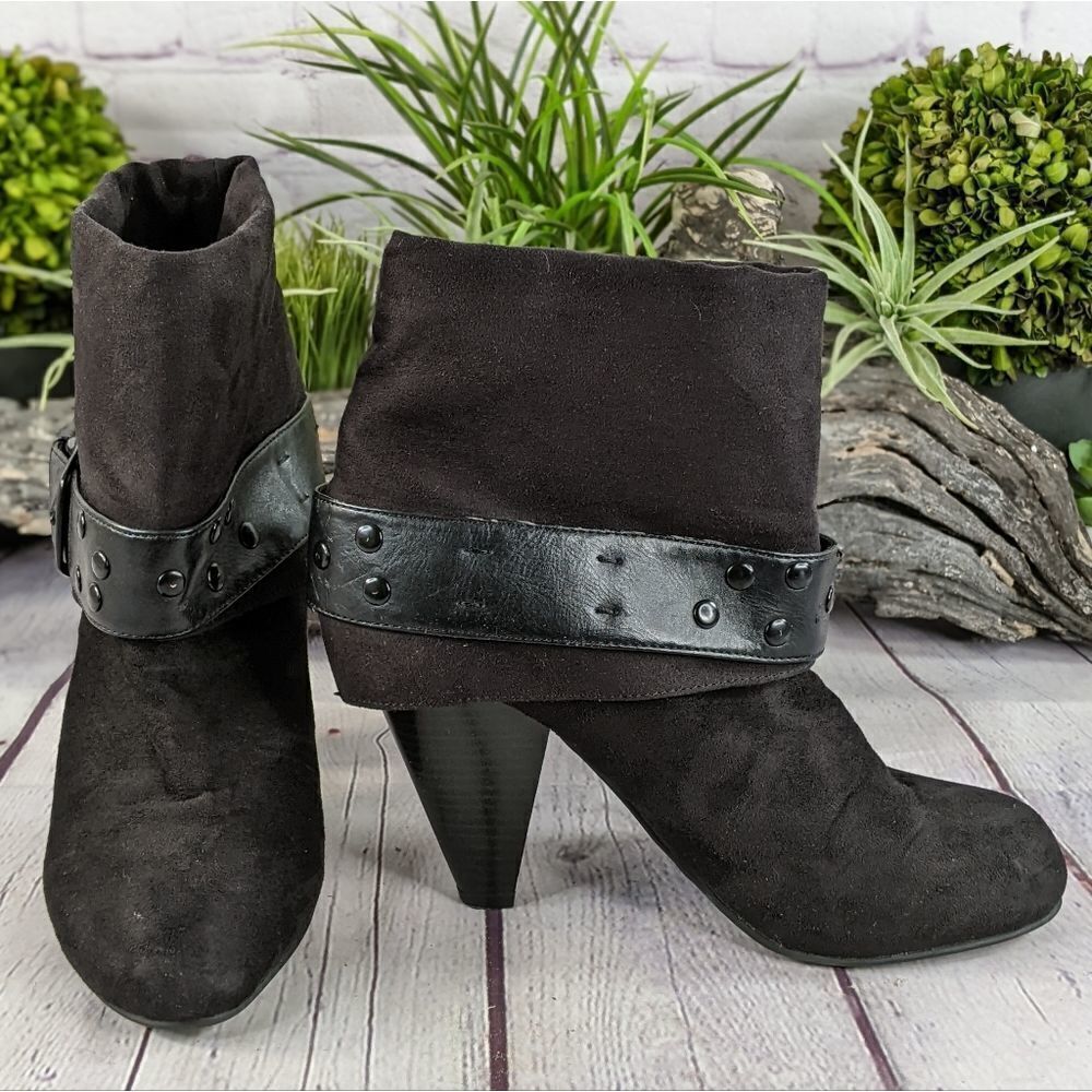 Unlisted Tucked Away Suede Ankle Boots Booties